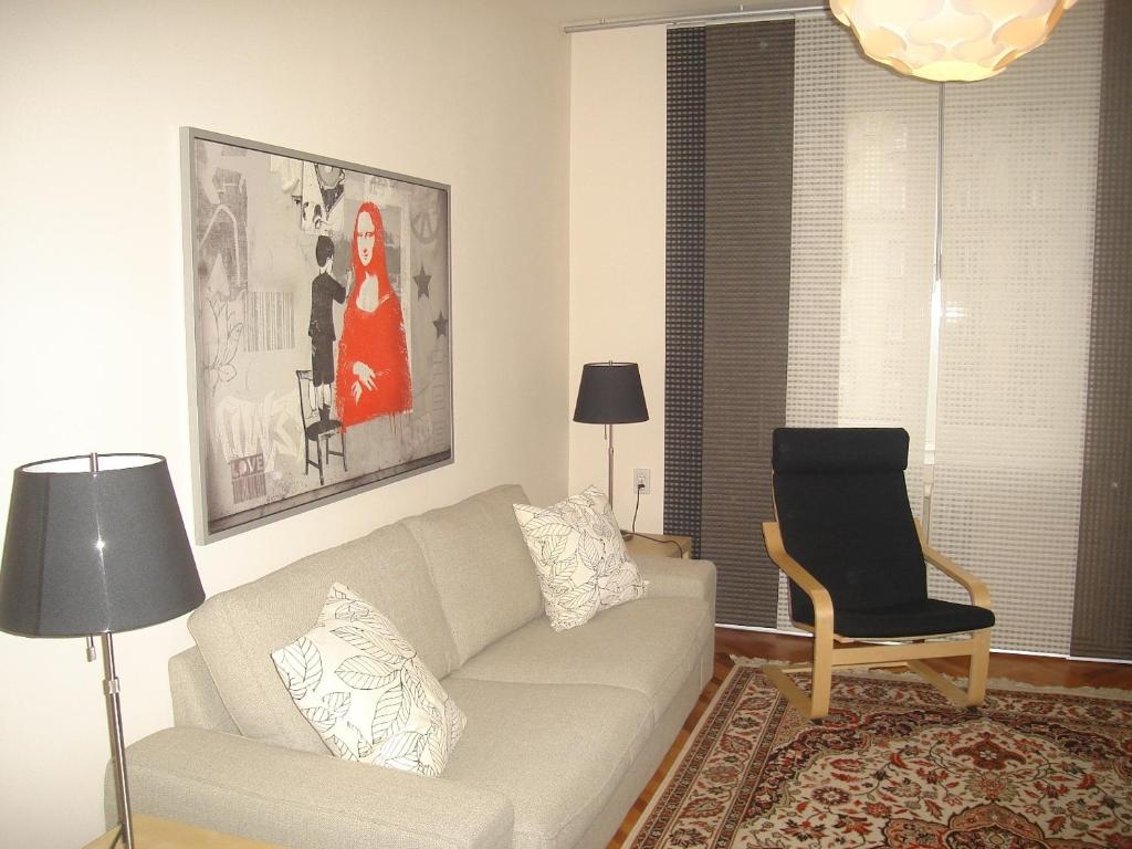 A seating area at Bulhotel Pritzker Apartment