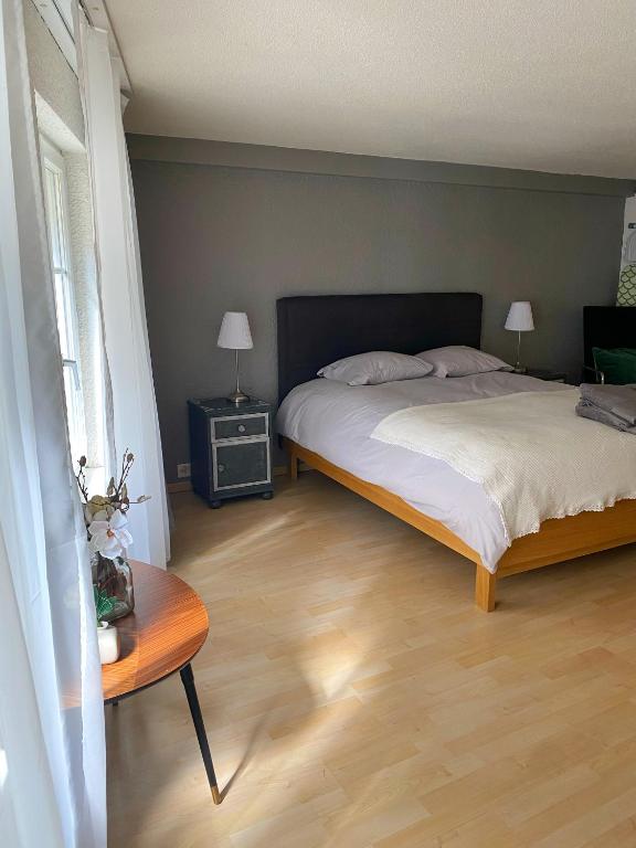 Uma cama ou camas num quarto em Studio SIEVA