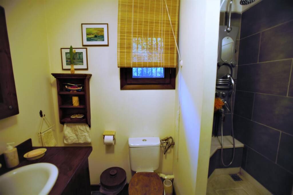 Koupelna v ubytování villa eleni