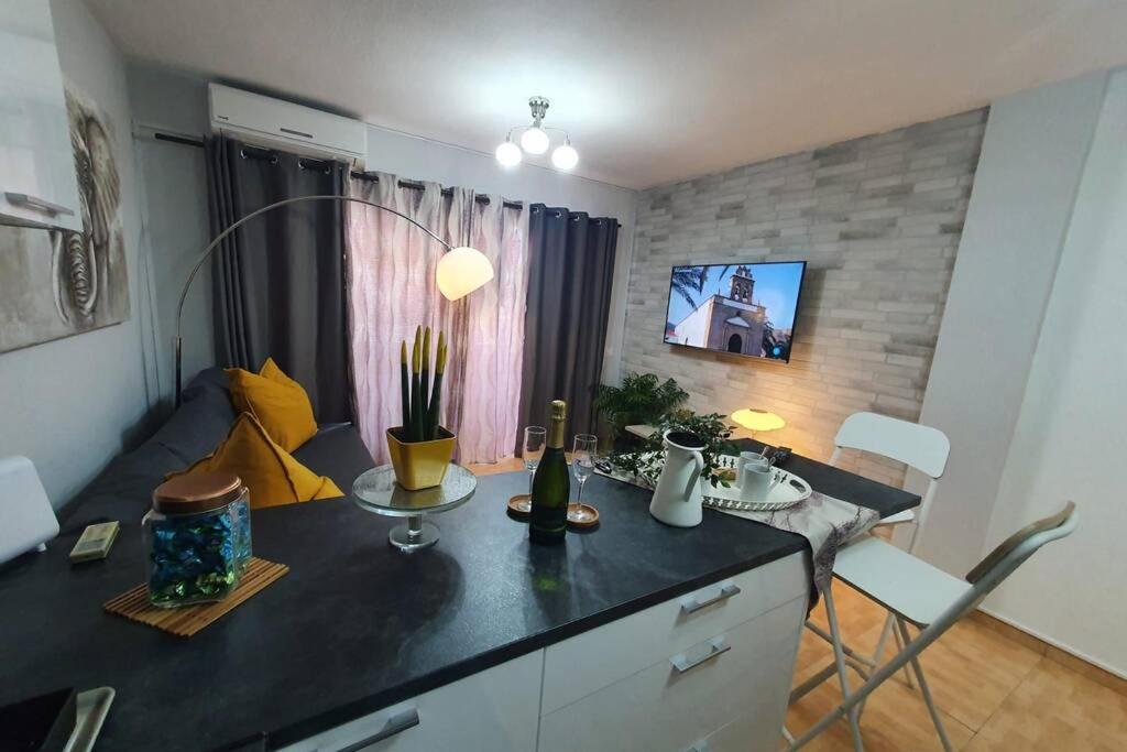 Televízia a/alebo spoločenská miestnosť v ubytovaní Surycan, beautiful apartment in maspalomas