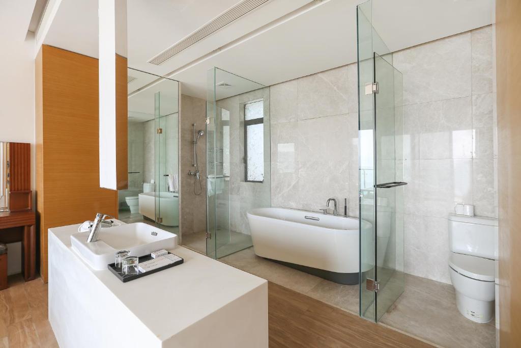 Koupelna v ubytování HuiZhou HuaYangNian Seaview Guesthouse