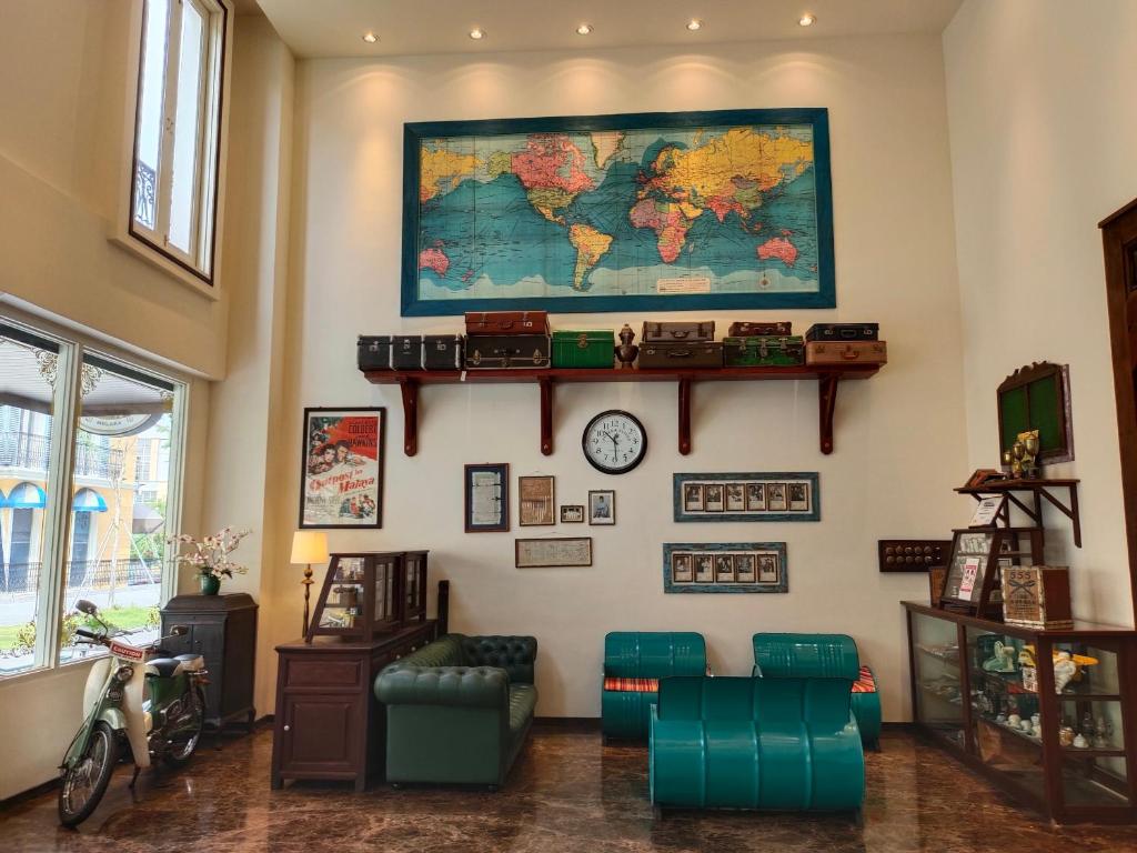 Posezení v ubytování Riviera Suites Melaka