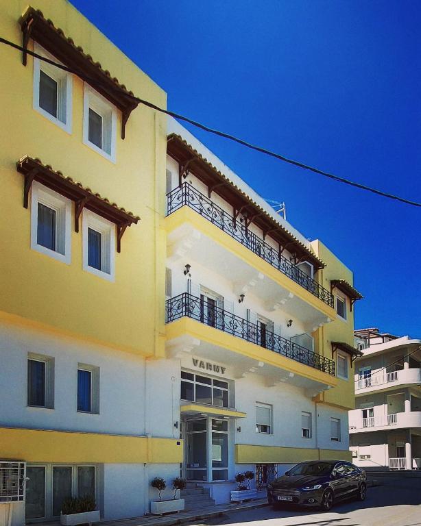 Budova, kde se aparthotel nachází