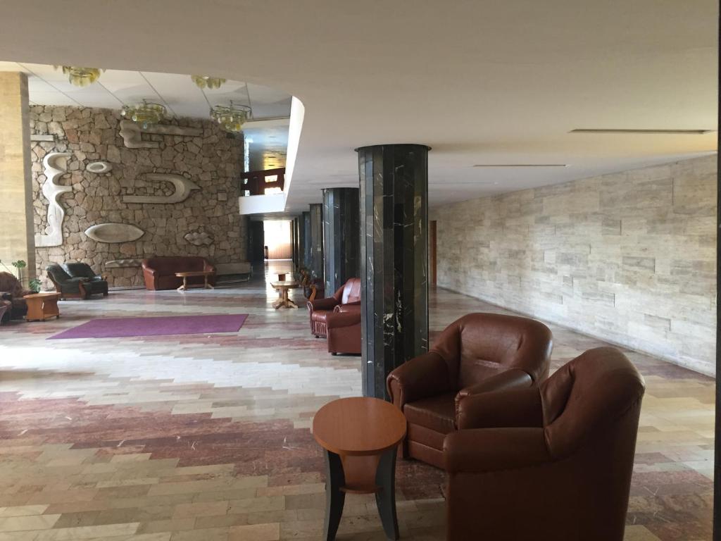 Posezení v ubytování Hotel Lebăda