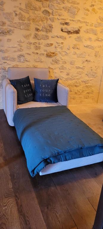 Postel nebo postele na pokoji v ubytování Mas La Pomarede