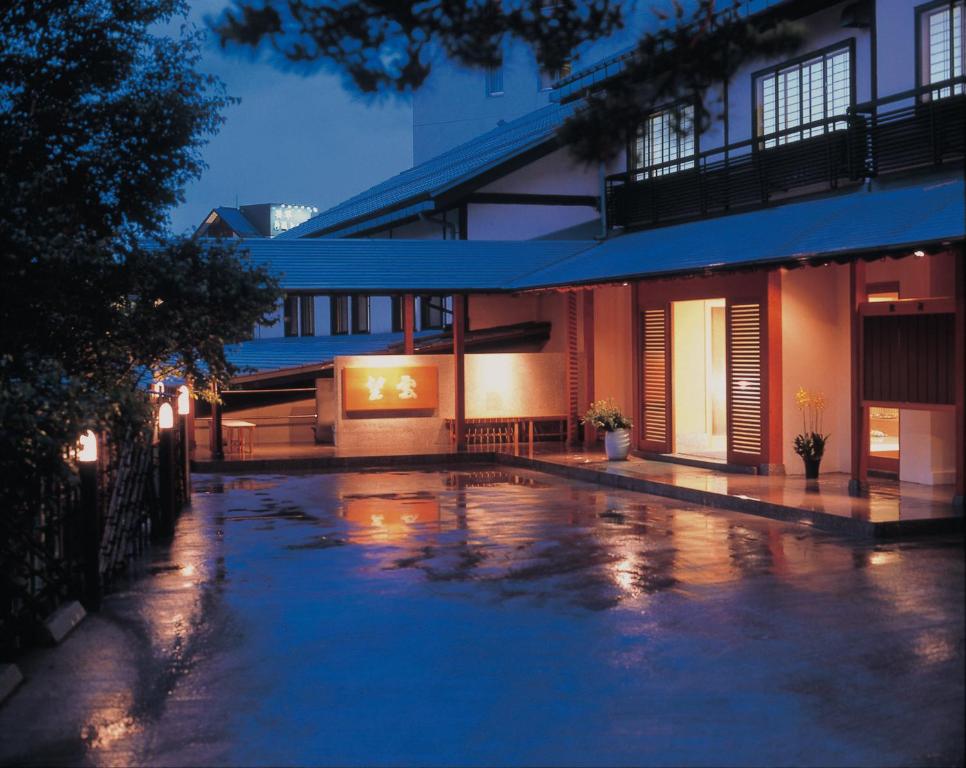 
The swimming pool at or near Kusatsu Onsen Boun
