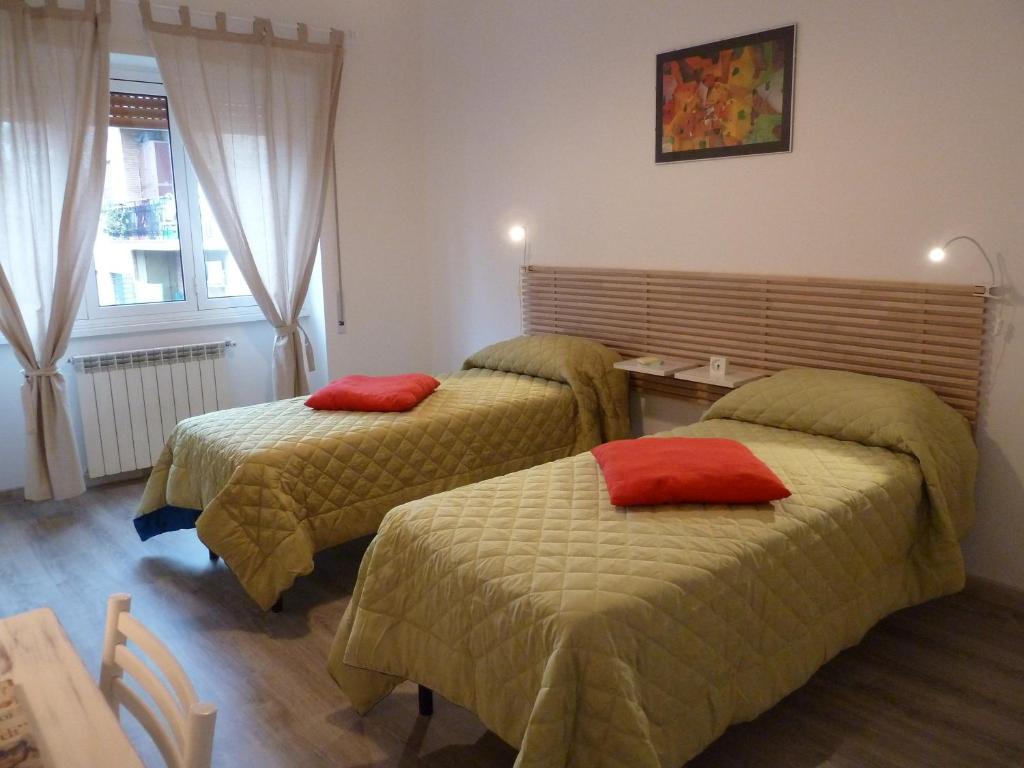 Uma cama ou camas num quarto em Stesi Vacanze