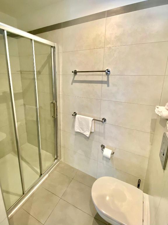 Koupelna v ubytování Hotel Belvedere