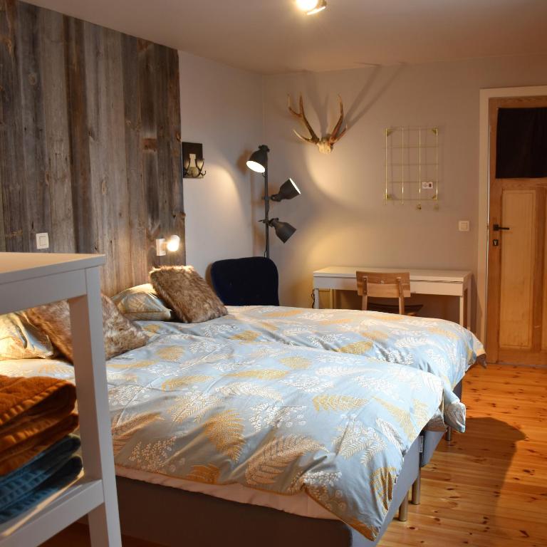 Postel nebo postele na pokoji v ubytování B&B Stefans Pottery