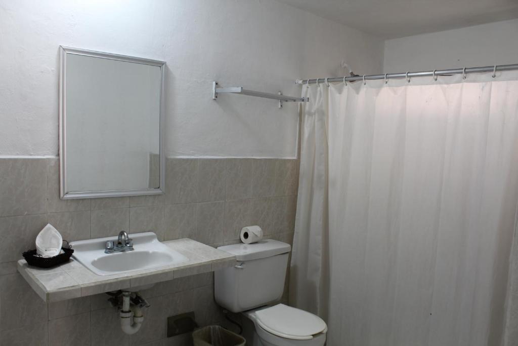 Koupelna v ubytování Hotel El Cid