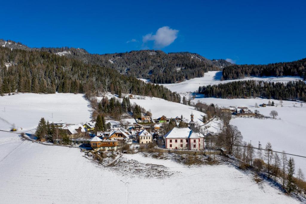 Gasthof Kirchmoar v zimě
