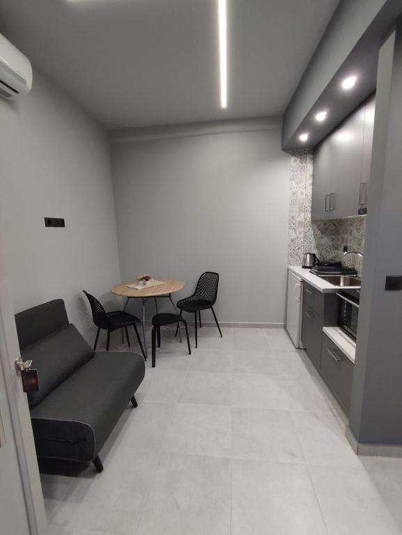 Kuchyň nebo kuchyňský kout v ubytování Stefani apartments