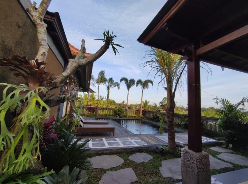 Zahrada ubytování Anggarakasih Ubud Villa
