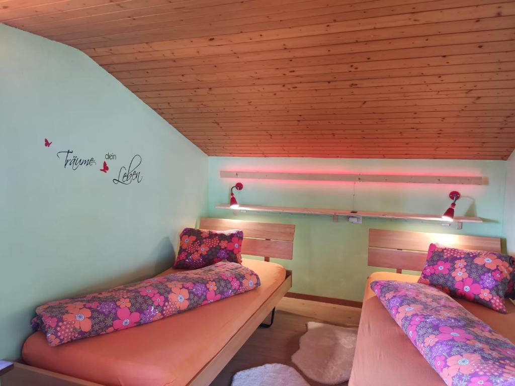 Postel nebo postele na pokoji v ubytování Fortuna