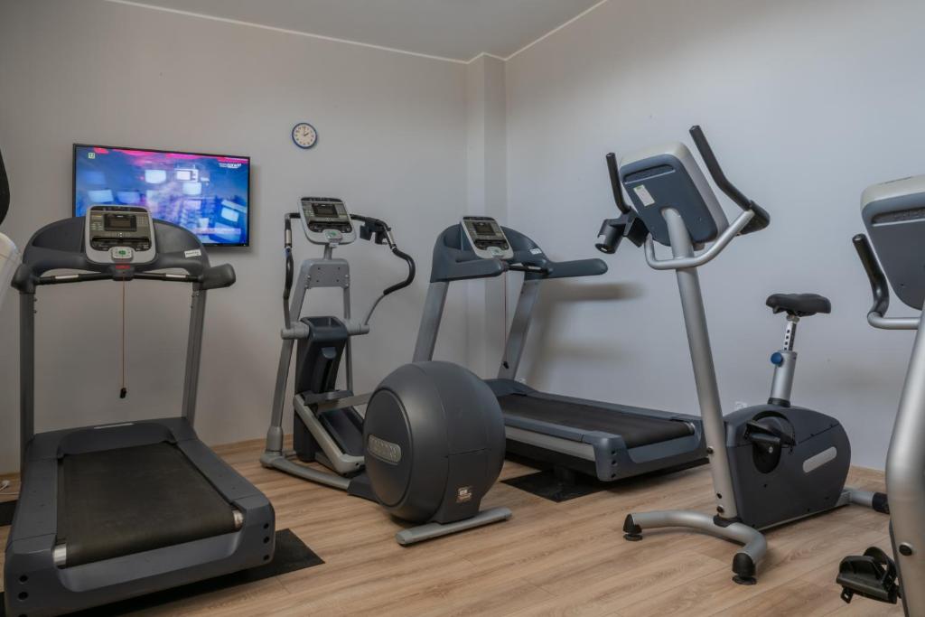 Fitness centrum a/nebo fitness zařízení v ubytování ALKA Sun Resort