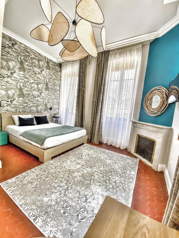 Postel nebo postele na pokoji v ubytování U Castellu di A Sulana