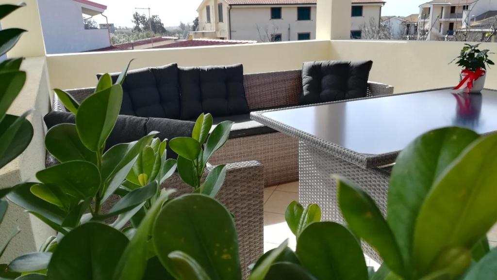 Balkon oz. terasa v nastanitvi Costeras