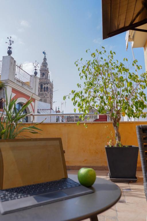 Balkón nebo terasa v ubytování U-Sense Sevilla Centro