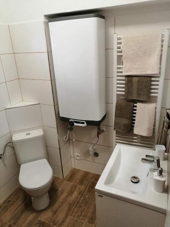 Koupelna v ubytování Apartmány 62