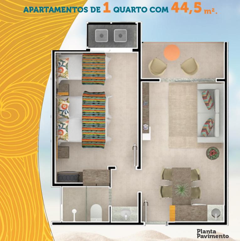  Apartamento - Ondas Praia Resort