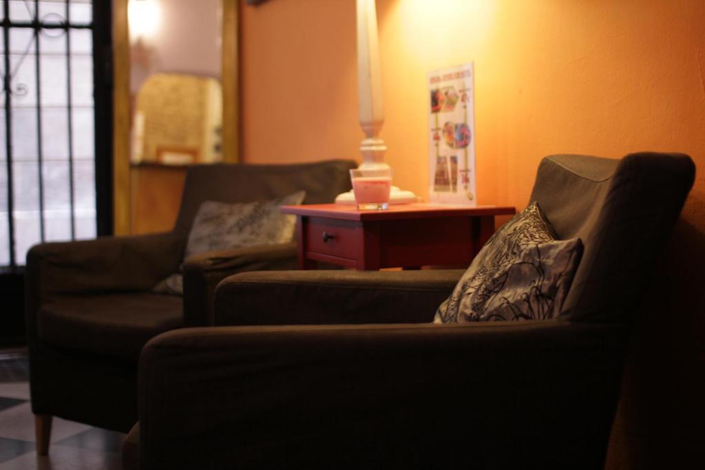Posezení v ubytování Hostel New York