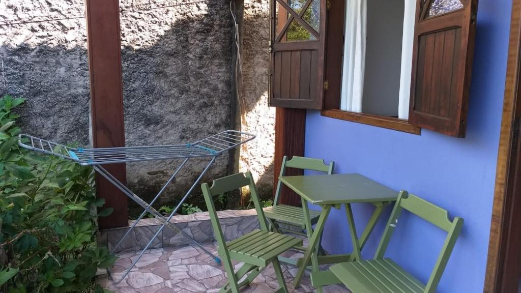 Balkón nebo terasa v ubytování Pousada Recanto dos Pássaros