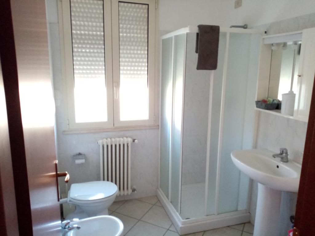 Koupelna v ubytování Hotel Madalù