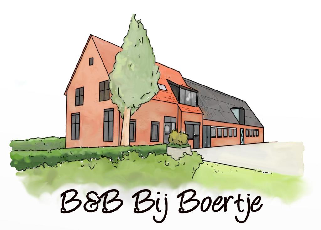 a drawing of a building bc bc by brotherfire at Bed bij Boertje in Pijnacker