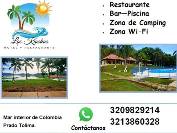 strona internetowa ośrodka ze zdjęciem basenu w obiekcie Los Kioscos w mieście Prado