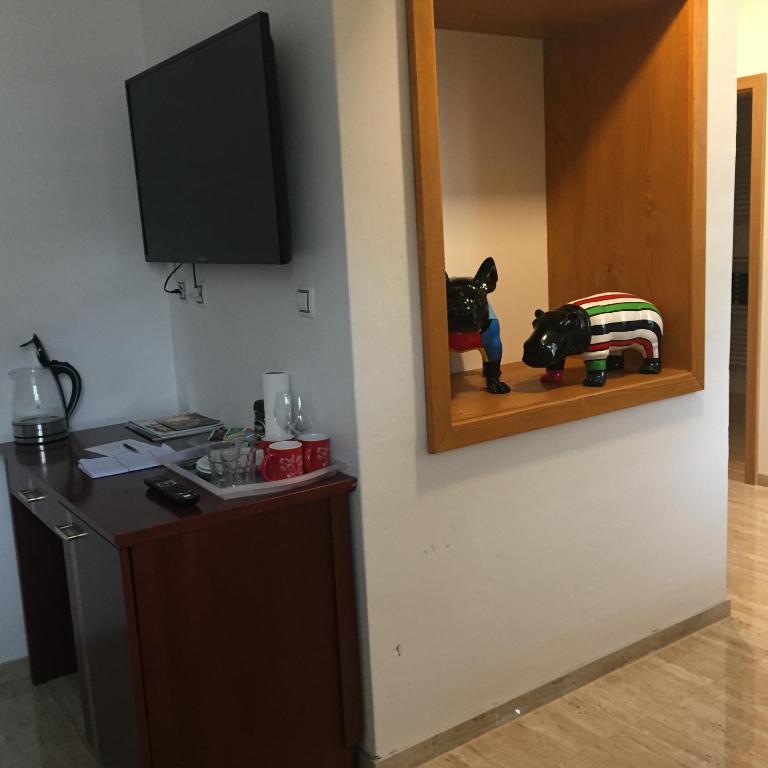 TV a/nebo společenská místnost v ubytování Penzion Za radnicí