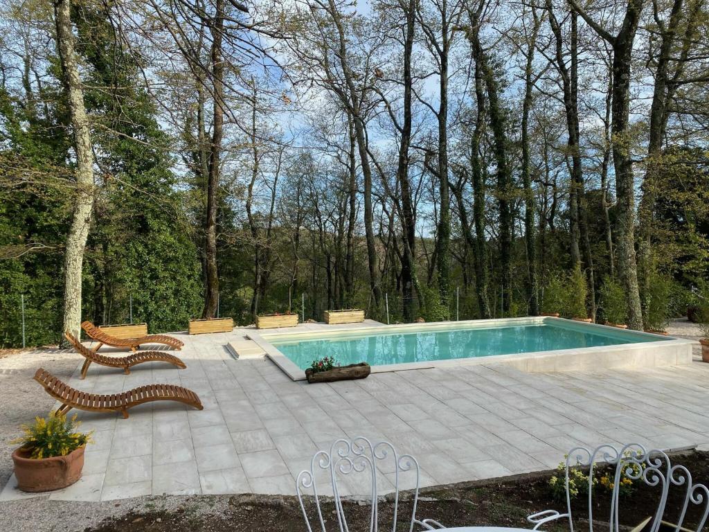 Πισίνα στο ή κοντά στο Villa La Casa Bianca