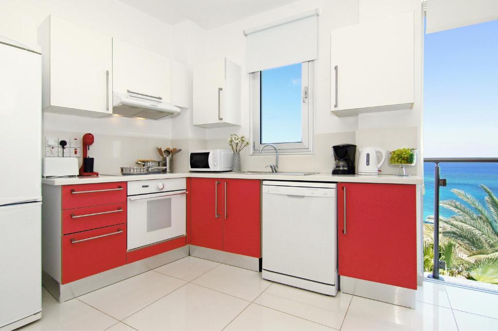 Kuchyň nebo kuchyňský kout v ubytování Apartment Erika