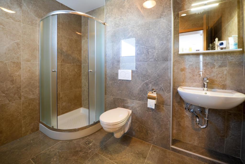 Koupelna v ubytování HOTEL BARON
