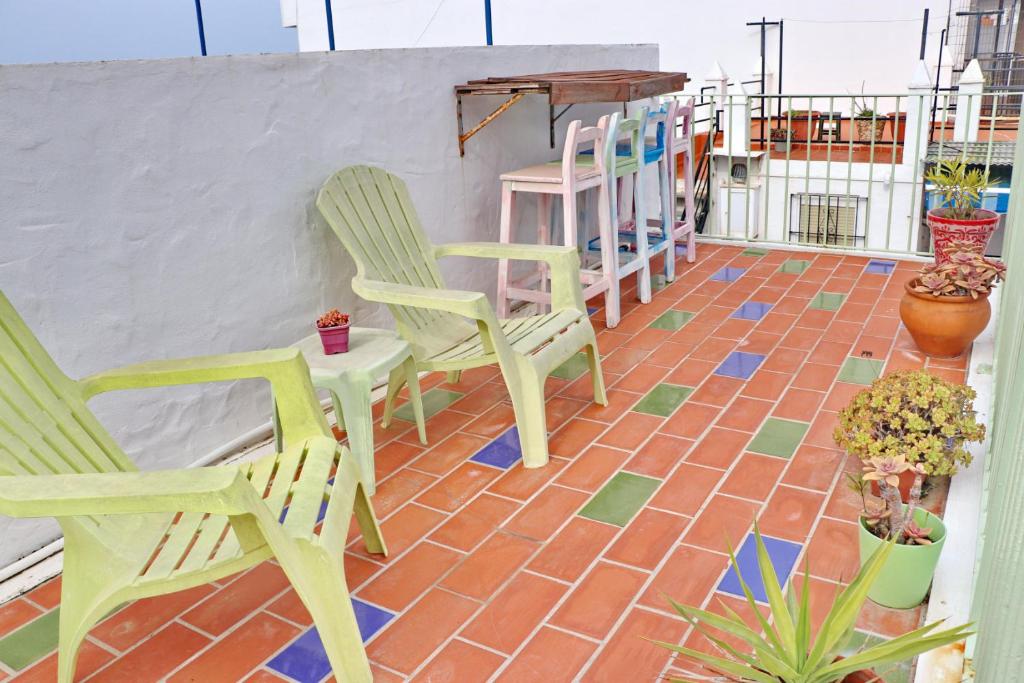 Balkon lub taras w obiekcie Habitación Cañaveral Playa Conil III
