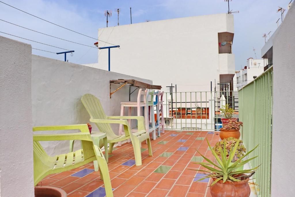 Balkon lub taras w obiekcie Habitación Cañaveral Playa Conil III