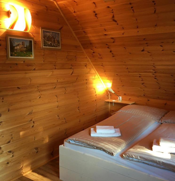 Postel nebo postele na pokoji v ubytování Chata Thurmberg