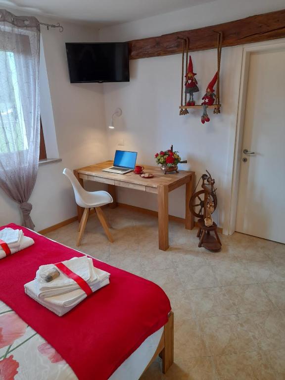 Postel nebo postele na pokoji v ubytování B&B La casa di Loretta