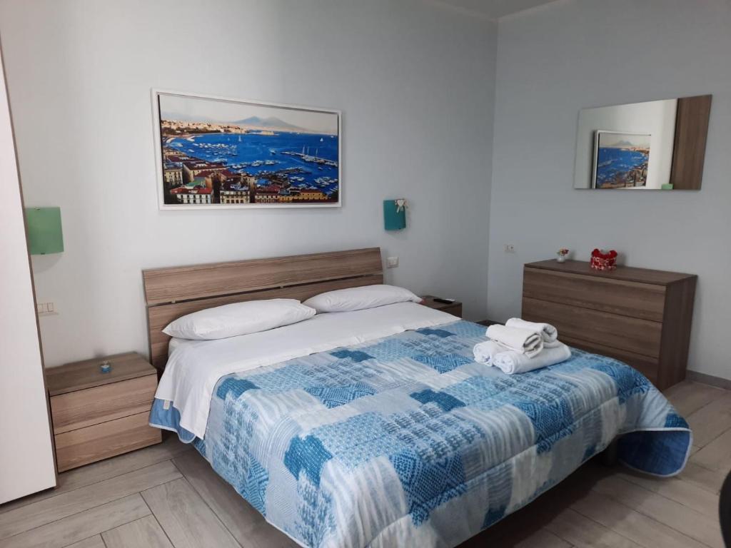 Postel nebo postele na pokoji v ubytování Villa MIRIAM