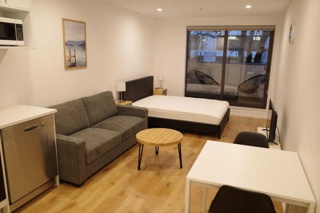 Modern Cosy Studio Apartment Auckland Central休息區