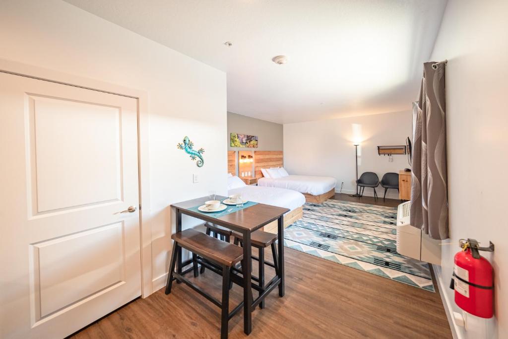 Posezení v ubytování Kanab Suites