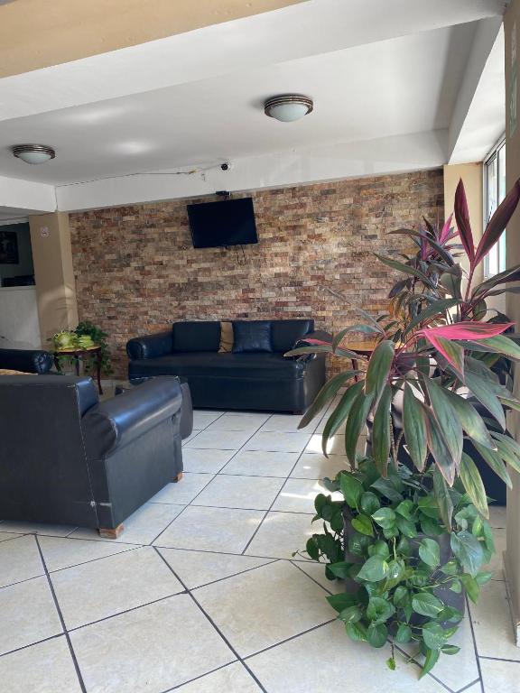 TV a/nebo společenská místnost v ubytování Hotel Posada del Carmen
