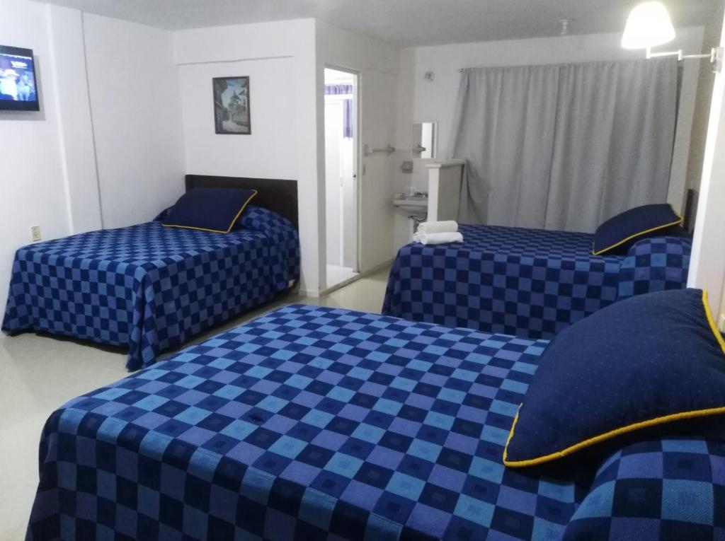 Postel nebo postele na pokoji v ubytování Hotel Posada del Carmen