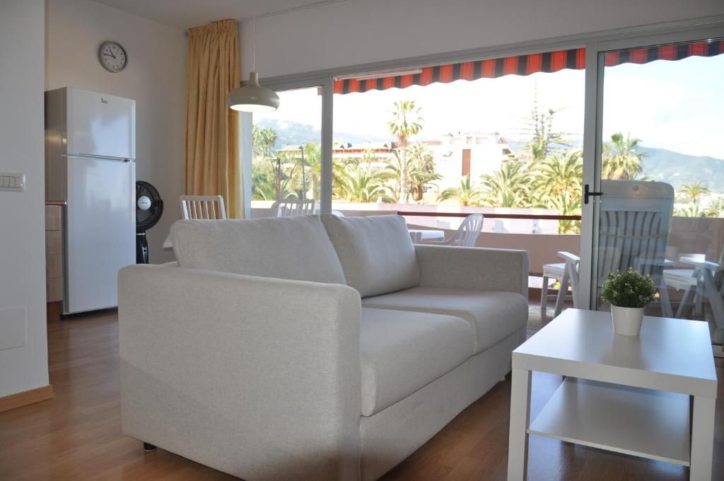 Posezení v ubytování Apartment La Paz