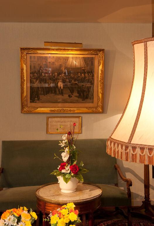 Posezení v ubytování Hôtel De Bale