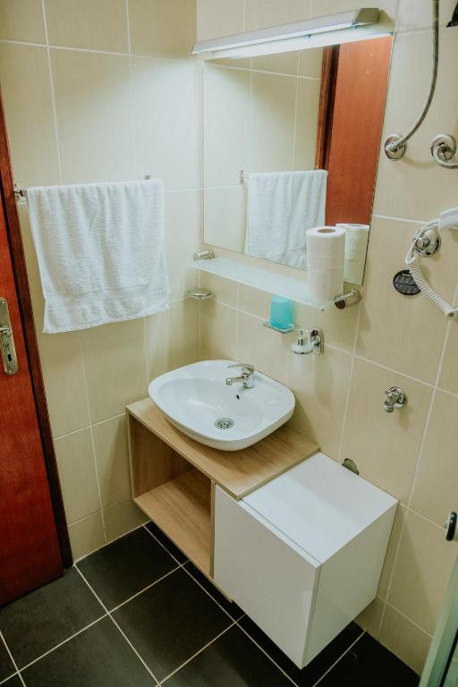 Koupelna v ubytování Vila Dinka