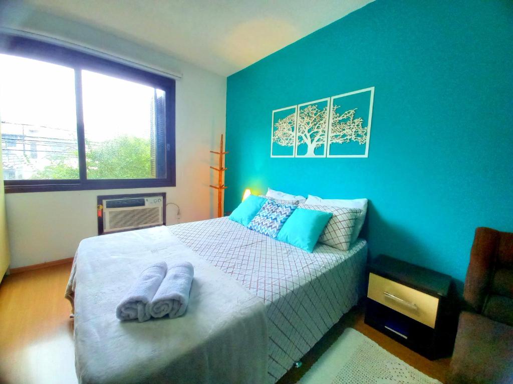  Apartamento Completo no Centro São Leopoldo com Sacada Net Wi-Fi