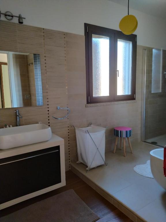 Kúpeľňa v ubytovaní Casa LantanaRossa