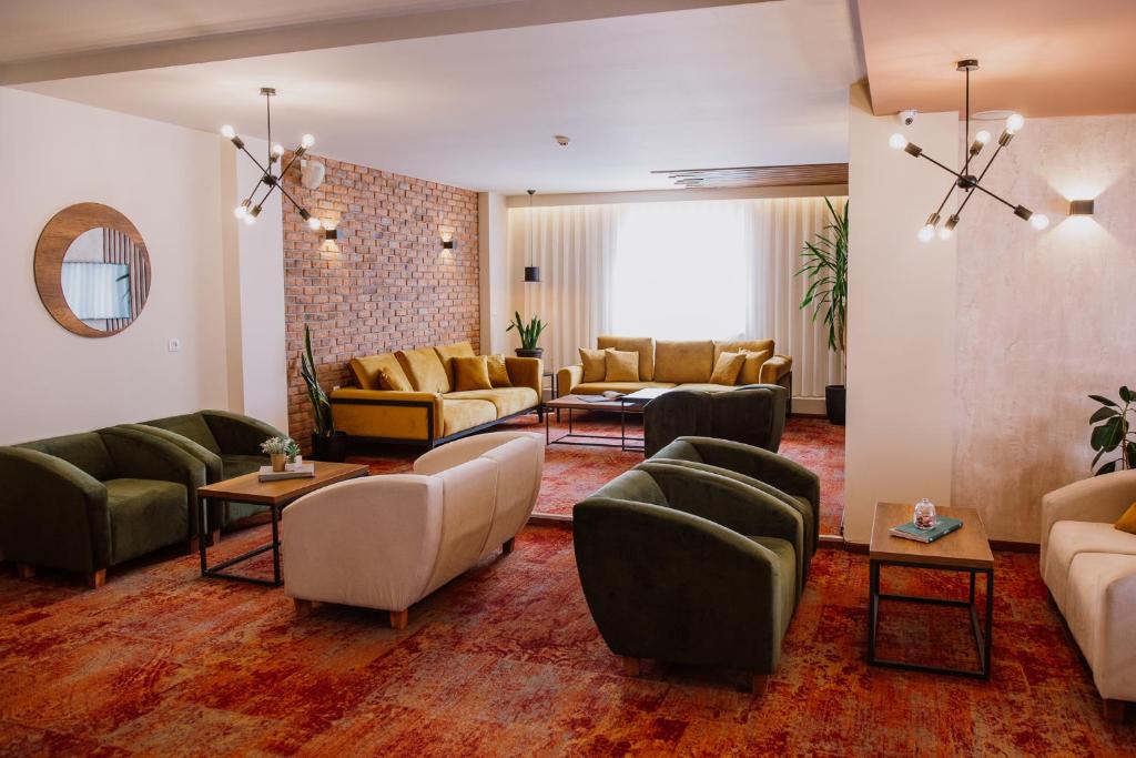 Posezení v ubytování Hotel Kapri