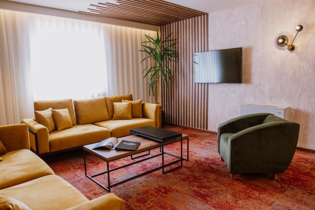 Posezení v ubytování Hotel Kapri