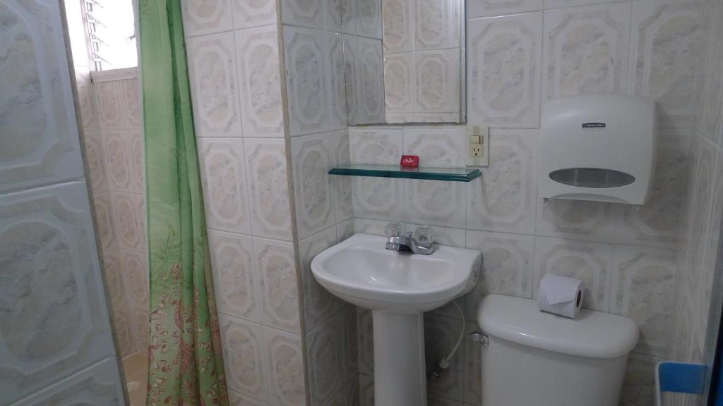 Koupelna v ubytování Hotel Las Rampas